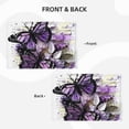 thumbnail image 4 of Placemats Set of 4 / 6, Purple Butterfly Placemats for Dining Table Indoor/Outdoors Heat Resistant Washable Placemats 18" x 12", 4 of 8
