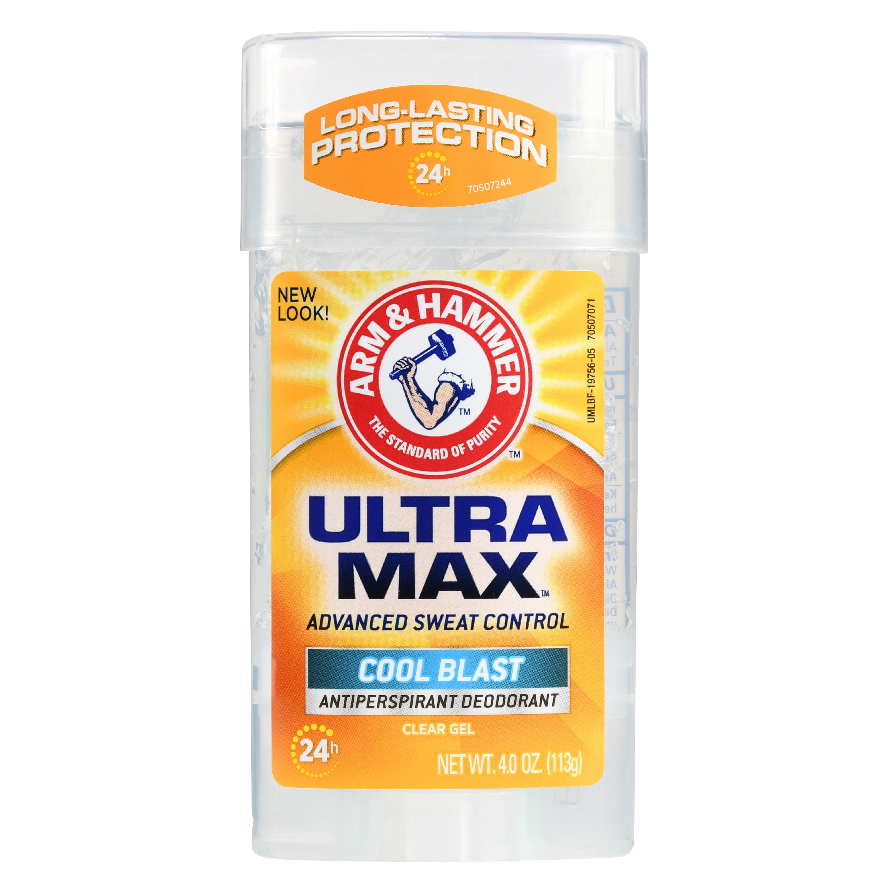 Arm & Hammer Ultra Max Cool Blast Clear Gel Antiperspirant Deodorant 4.