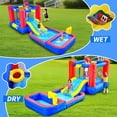 thumbnail image 3 of Casa hinchable WELLFUNTIME con tobogán acuático y piscina, 3 of 7