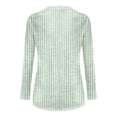 thumbnail image 4 of HLKJKLS Long Sleeve Shirts For Women Long Sleeve V Neck Casual Fashion T Shirt Polyester Spandex Comfortable Daily Wear Green S-Xxl, 4 of 5