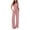 Pink, variant on Riecok Womens 2 Piece Sets Tracksuits V Neck Short Sleeve Tops and Pant with Pockets Going out Outfits Brown L