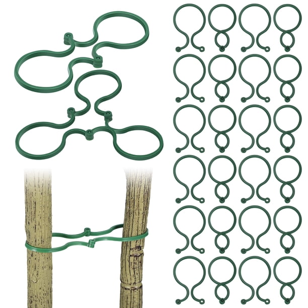 100 Uds. Clips de soporte para plantas, Clips para tomate, Clips para vid, Clips para tallo de plantas, enrejado de vid de tomate, suministros de jardinería