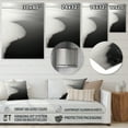 thumbnail image 4 of Designart "Black And White Simplicity Beach Photo VI" Nautical & Beach Metal Wall Art, 4 of 5