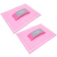 thumbnail image 4 of Cojín de silicona para reposamanos, almohada plegable para decoración de uñas, herramientas de manicura para salón rosa, 4 of 8
