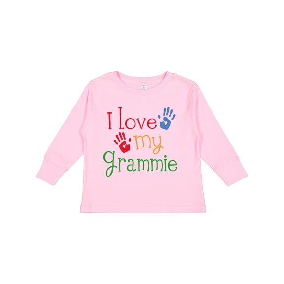 Inktastic I Love My Grammie Boys or Girls Long Sleeve Toddler T-Shirt