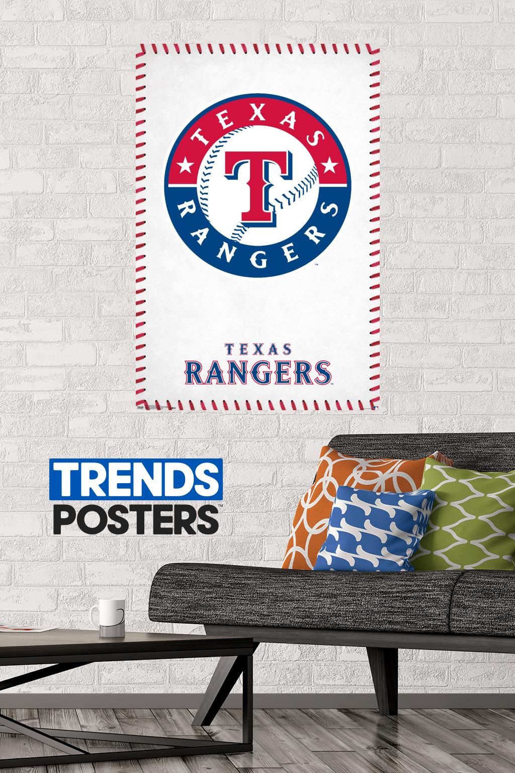 MLB Texas Rangers - Logo 17 Wall Poster, 22.375" x 34"