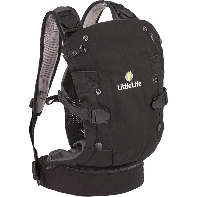 - Portabebés convertible 4 en 1, delantero y trasero, boca abajo y cara hacia era para recién nacidos y mayores: 3,6 kg-15 kg / 8-33 lbs Peso