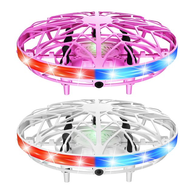 2x Mini Drone Manual Para Niños, Juguetes Voladores Con Luces LED, Manos Libres Sunnimix Bola voladora OVNI