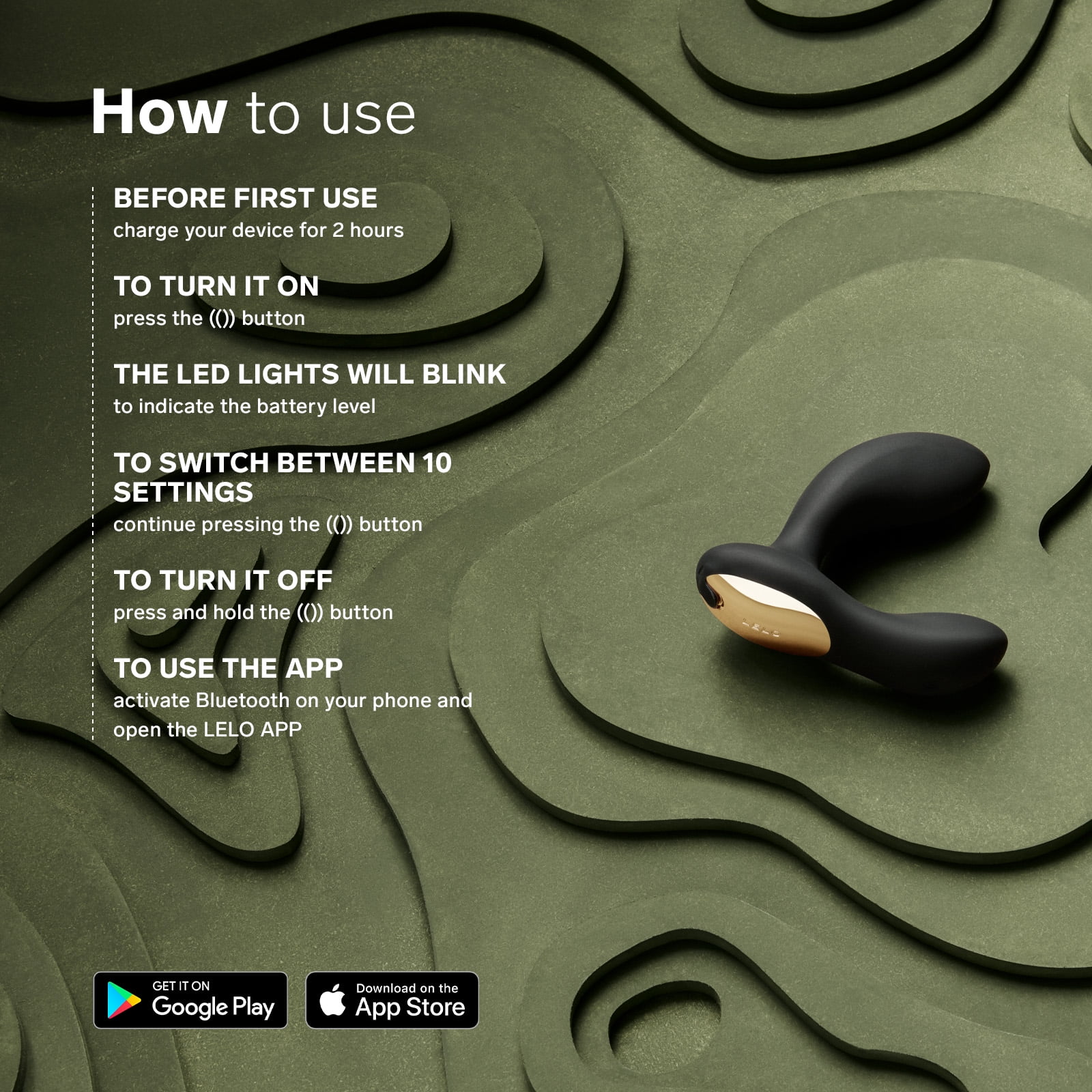 LELO HUGO 2 Prostate Massager App Connected Silicone Anal Vibrator for Men, Black