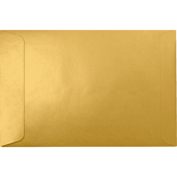 LUXPaper 6 x 9 Open End Envelopes, Gold Metallic, 250/Pack