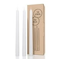 thumbnail image 2 of Candwax 10 inch Taper Candles Set of 12 - Dripless Taper Candles and Unscented Candlesticks - Perfect as Dinner Candles and Household Candles - White Candles, 2 of 15