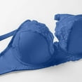 thumbnail image 4 of mgoYE Bra for Women Bras for Women Lace Bra Full Coverage Underwire Bras Plus Size Lifting Lace Bra(Blue,2XL), 4 of 6