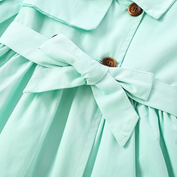 Vedolay Tops for Girl Casual Girls Coat Watercolor Zip-Up Hoodie Warm Outerwear Kids Hooded Jacket,Green 2-3 Years