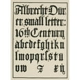 thumbnail image 2 of Frank Chouteau Brown 11x14 Gold Ornate Wood Frame and Double Matted Museum Art Print Titled - German Blackletters 2 (1902), 2 of 4