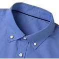 thumbnail image 3 of Jorlat Men's Short Sleeve Shirt Oxford Regular Fit Button Down Collar Shirts with Pocket, 3 of 7