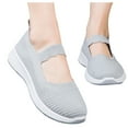 thumbnail image 3 of Womens Clothes Clearance Black and Friday Deals 2023 asdoklhq Womens Casual Shoes,Women's Casual Breathable Wedges Slip On Walking Sneakers Loafers Shoes, 3 of 9