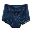 thumbnail image 2 of Viluyesy Women's Lace Cheeky Panties, High Waist Breathable Stretch Ladies Briefs Blue 2XL, 2 of 3