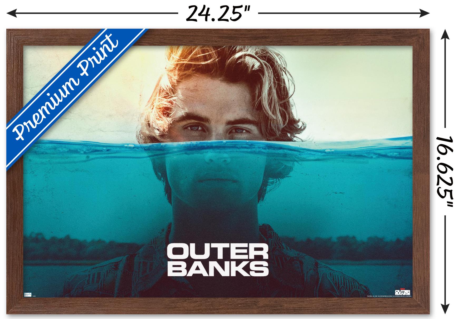 Netflix Outer Banks - Water Wall Poster, 14.725" x 22.375" Framed