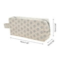 thumbnail image 2 of Bolsas de Maquillaje Rectangulares de Puntos de Moda 1 Pc para Viaje Pequeño Caqui Gris de Poliéster, 2 of 5