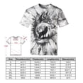 thumbnail image 6 of GHUALURU Men's Wolf Moon Graphic T-Shirt Forest Animal Print Short Sleeve Crew Neck Casual Tee,Multi,2XL, 6 of 6