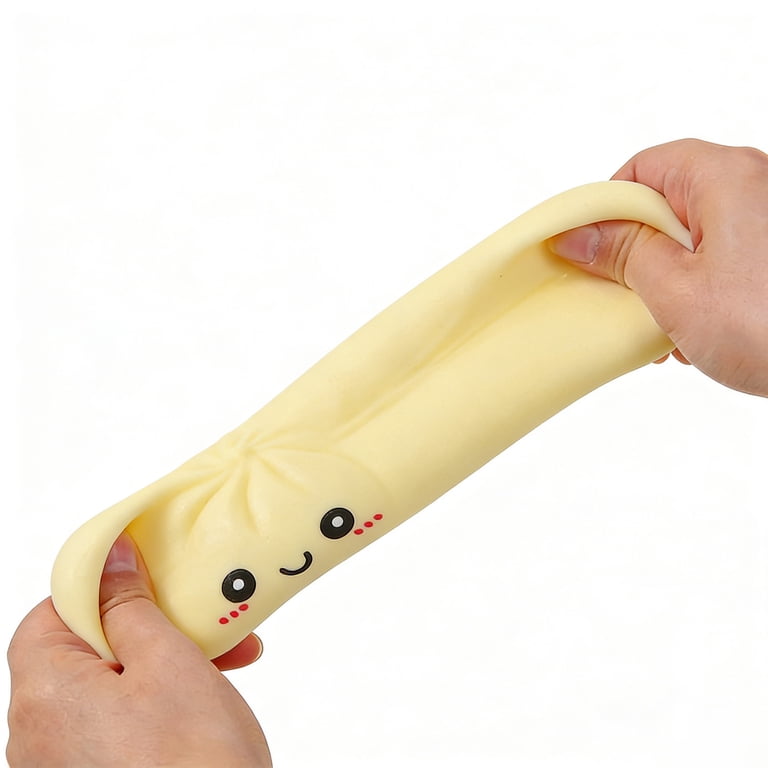 Giant Dumpling Squishy – Jumbo Stressbal – Slow Rising – Met Stoommandje – 10 Cm – Perfect Voor Ontspanning & Fidget
