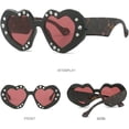 thumbnail image 2 of Fashion Diamond Heart Shape Sunglasses Women Trends Shiny Rhinestone Sun Glasses Ladies Rave Party Sunglasses Eyewear, 2 of 6