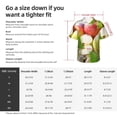 thumbnail image 3 of Vegetables On The Table Men's 3d Print Casual Button Down Shirts, Novelty Hawaiian Short Sleeves M, 3 of 8