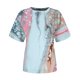 thumbnail image 4 of ICHUANYI Clearance Women's Tops Fashion Casual Loose Blouse Stone Gradient Printing Round Neck T-Shirt Blouse Print Tee(Pink, S) ICHUANYI WER2023081400839, 4 of 6