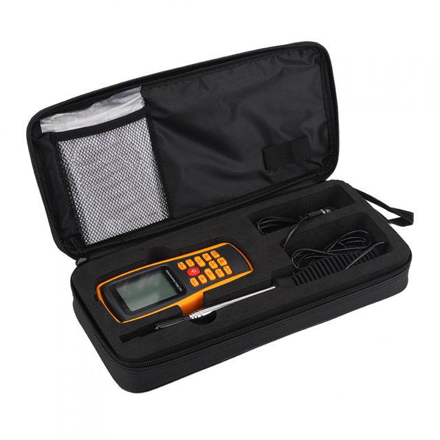 Anemometer, Wind Speed Meter, With A Bag For Convenient Carrying, Hot Wire Anemometer, For Temperature Sensor Fishing Wire Temperature Gauge Speed Sensor