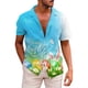 thumbnail image 5 of Camisas hawaianas con estampado 3D de huevos de conejo para hombre y mujer, camisa de playa con dibujos animados del día de Pascua 2024, ropa para mujer, camisa kawaii para niños, top con botones, 5 of 5