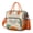 Orange-13, variant on Retro Tribal Rustic Cooler Bag - Artistic Large Insulated Tote for Men & Women