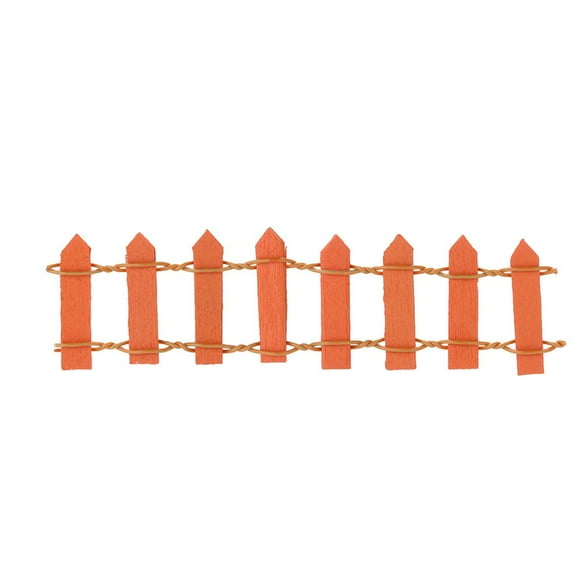 Hearth & Gear Wood Fence P Alisade Miniature Garden Home Decoration Mini DIY Craft Micro Elegant Ornament Retro Ornament Set Snowflake Christmas Ornament Set Shatterproof Ornament Set Crutches