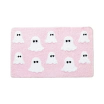 Eoozwa Halloween Kitchen Mat, Ghost Happy Halloween Floor Mats and Rugs Non Skid Washable for Kitchen Home Decor,Halloween Decorations and Accessories,19.6x31.4in