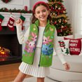 thumbnail image 5 of CHAQLIN With Pockets Kid Outerwear Vest for Casual Winter, Polyester Lightweight Sleeveless Fleece Jacket, Polka dots Salamander, 5 of 6