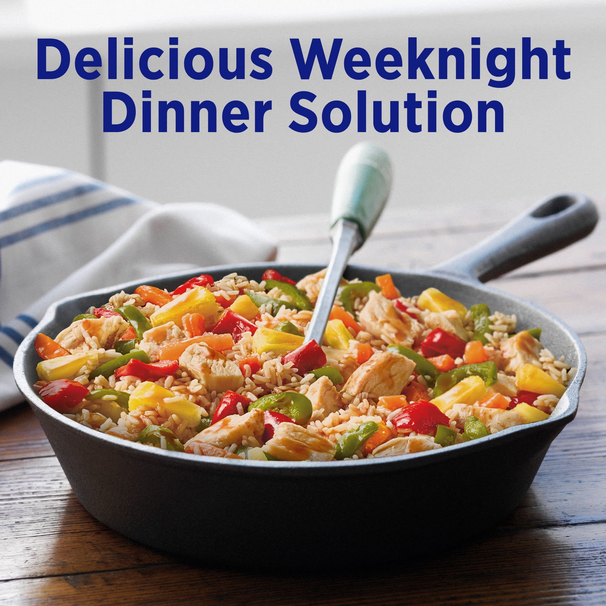Birds Eye Voila! Sweet & Sour Chicken Skillet Meals, Frozen Meal, 42 oz. Family Size Bag