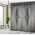 thumbnail image 5 of Ambesonne Grey Shower Curtain, Antique Floral Pattern, 69"Wx70"L, Grey Black, 5 of 5