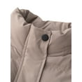 thumbnail image 4 of KVE Women's Hooded Winter Coat Warm Quilted Thicken Puffer Jacket with Removable Hood Khaki XX-Large, 4 of 10