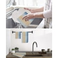 thumbnail image 5 of Blue Ombre Kitchen Dish Towels for Drying Dishes Set of 2, Modern Yellow Gradient Farmhouse Art Waffle Weave Microfiber Hand Tea Bathroom Towels Quick Dry & Absorbent Towel 12x12, 5 of 7