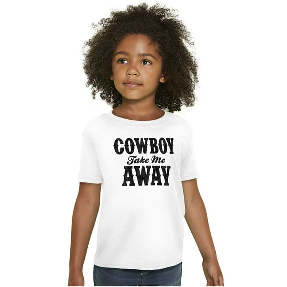 Cowboy Take Me Away Country Music Girls Kids T Shirt Tees Teen Brisco Brands XS