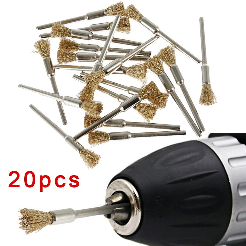 20pcs 15mm Brass Wire Cup Wheel Brushes Polishing Power Rotary Tool Tool 