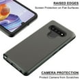 thumbnail image 5 of LG Stylo 6 Phone Case Slim Hybrid Armor Grip Shockproof Cushion Impact [Shock Absorption] Rubberized Dual Layer Rugged Protective Hard PC Bumper Frame & Soft TPU Gray Cover for LG STYLO 6 (2020), 5 of 5