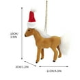 thumbnail image 5 of Moocorvic Christmas Hanging Horse Christmas Tree Decor for Home, Christmas Decorations Indoor Home Decor Realistic Horse Birthday Party Supplies for Kids Boys Girls, 5 of 6