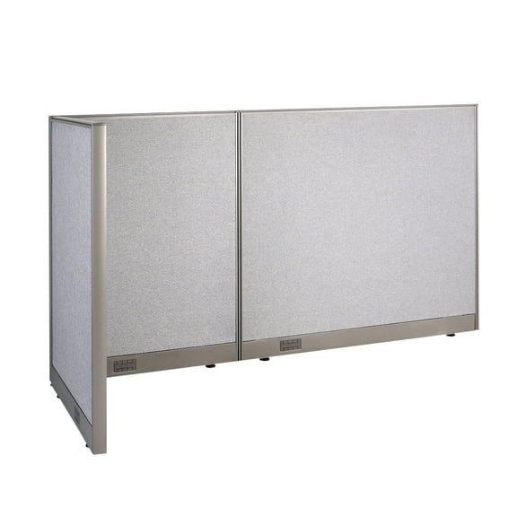 GOF L-shaped Freestanding Partition 30"D x 78"W x 48"H, Office Room Divider, Privacy Screen, Workstation Cubicle