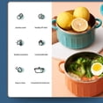 thumbnail image 3 of Tazón Grande de Acero inoxidable, Diseño de Doble Capa, Ergonímico, Multiusos, Para Arroz, Conpa, Cuenco Cubierto, Sopa, Verduras, Caja de Almuerzo empacada, 3 of 8