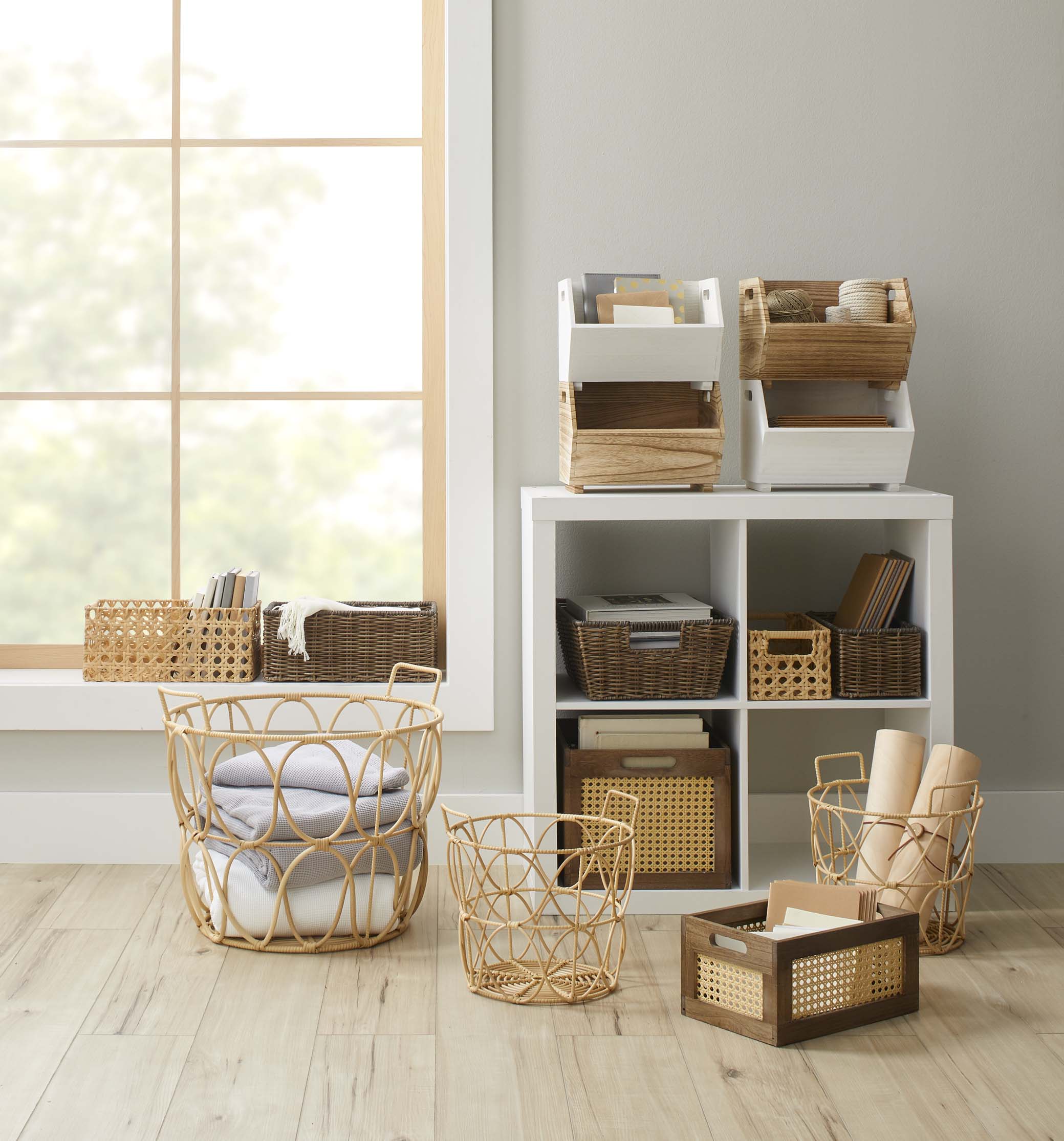 Better Homes & Gardens 2-Piece Wood Storage Bins photo 6