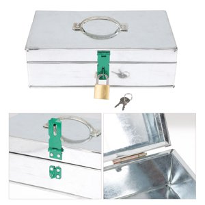 WHAMVOX Rectangular Tool Box Garden Tool Storage Case Assorted Color 1Pcs