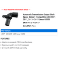 thumbnail image 2 of Automatic Transmission Output Shaft Speed Sensor - Compatible with 2007 - 2011, 2013 - 2015 GS350 2008 2009 2010 2014, 2 of 2