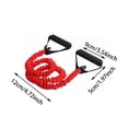 thumbnail image 3 of WEIOUKC Toner Resistance Bands with Foam Handles,Safe Sleeve Exercise Bands,Durable Stretch Fitness Belt,for Yoga & Strength Training, 3 of 5