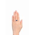 thumbnail image 2 of RYLOS Rings for Women Sterling Silver Ring Oval 9X7MM Gemstone & Diamonds Classic Design September Sapphire Jewelry for Women Size 8, 2 of 7