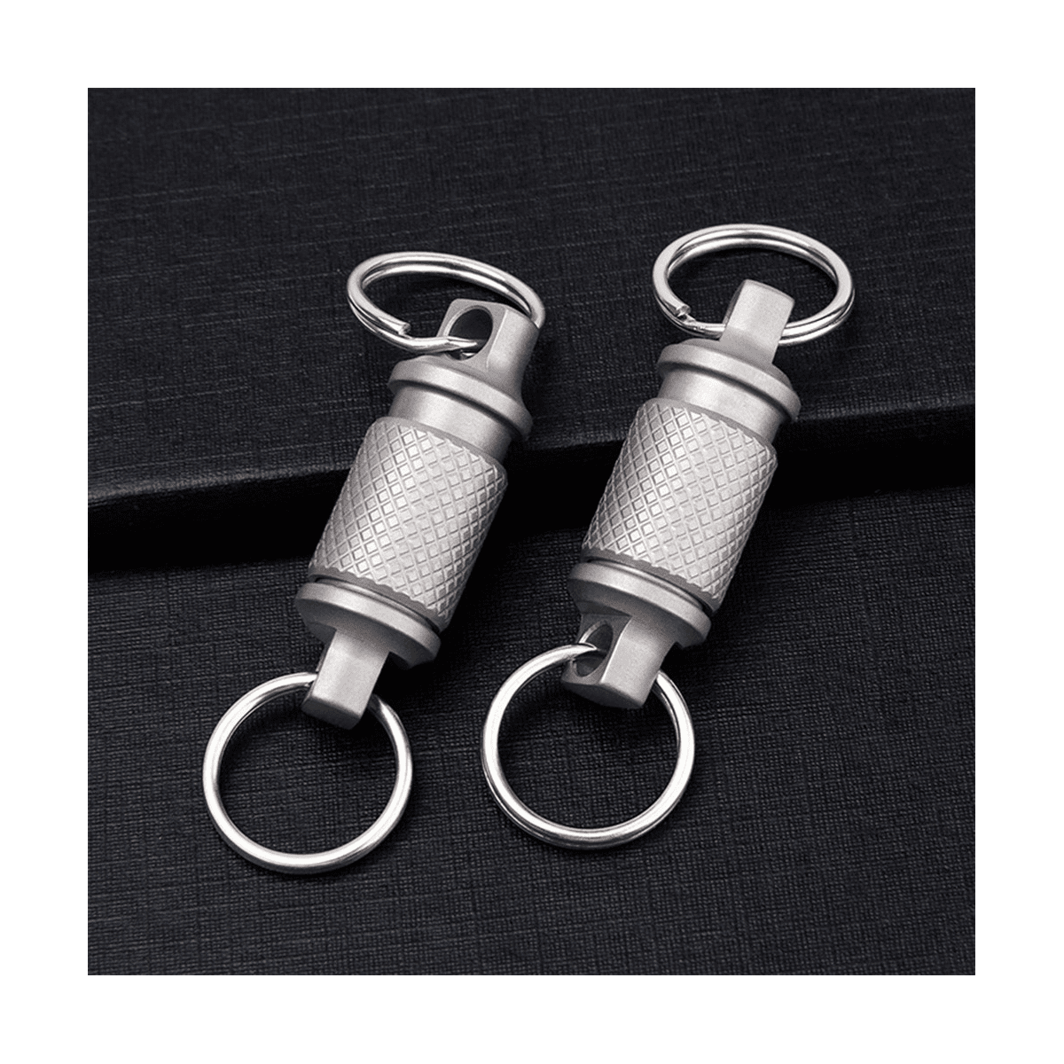 Titanium Key Ring FEGVE Titanium Quick Release Keychain, Small ...